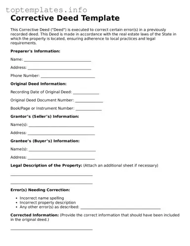 Attorney-Approved Corrective Deed Template