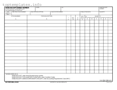 Fill in Your Da Form