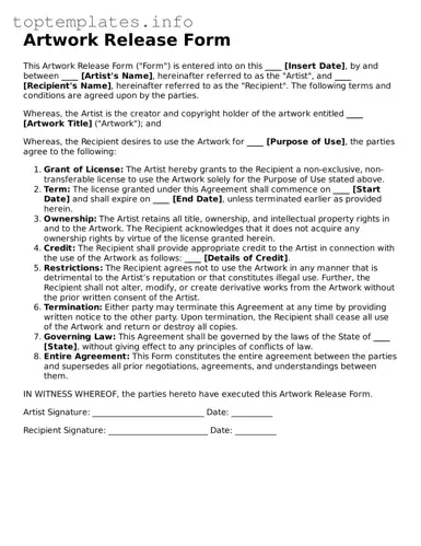 Attorney-Approved Artwork Release Template