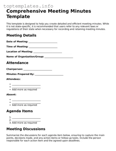 Attorney-Approved Meeting Minutes Template